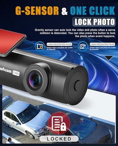 Dash Cam for Car, WiFi 2K Dash Camera Front Dashcam for Cars, Mini Dashcams with App, Night Vision, G-Sensor, APP, Loop Recording, 24H Parking Mode, Support 128G Max - Image 4