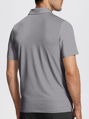 ISEEGZ Mens Golf Shirts Short Sleeve Funny Print Golf Polo Shirts for Men Lightweight Dry Fit Quick Dry Collared Golf Polos - Image 3