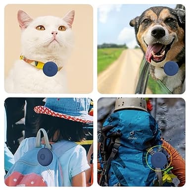 Airtag Dog Collar Holder Waterproof, Hidden Silicone Airtag Case for Pet Cat GPS Tracker, Anti-Lost Waterproof Airtag Holders Compatible with Apple AirTag for Dog Cat Collar (Navy) - Image 5
