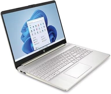 HP 15.6" Full HD Laptop, AMD Ryzen 5 5500U, AMD Radeon Graphics, 8GB / 512GB SSD, Backlit Keyboard, Bluetooth, Webcam, Win 11 Home, Pale Gold - 15-ef2357nr - (Renewed) - Image 2