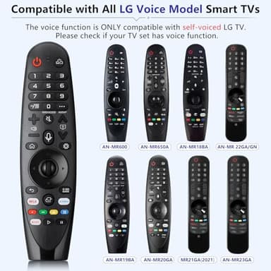 Voice-Magic-for-LG-TV-Remote-Control-Replacement Compatible with LG Smart OLED Thinq Webos TVs for AKB75855501 AN-MR24gn MR23gn MR22gn MR21ga MR20ga - Image 2
