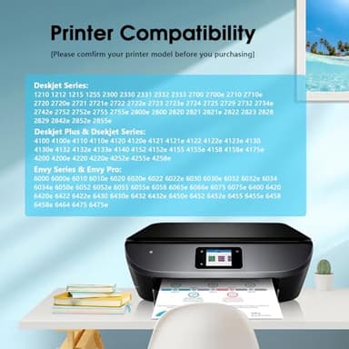 YATUNINK 67XL 67 Ink Cartridges Black/Color Combo Pack Replacement for HP Ink 67 XL Work for DeskJet 2755e 2855e 4155e 2700 2800e 4255e 2855e 4100e Envy 6055e 6000 6555e 6455e (Black, Tri-Color) - Image 2