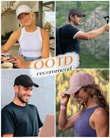 FURTALK Unisex Vintage Washed Unstructured Baseball Cap Washed Cotton Adjustable Dad Hat Forest Green - Image 5