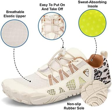 XIHALOOK Athletic Hiking Water Shoes Womens Mens Quick Dry Barefoot for Beach Walking Kayaking Surfing Training - Image 4