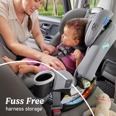 Graco 4Ever DLX 4-in-1 Car Seat, Charlie | Infant to Toddler Car Seat, with 10 Years of Use | Rear-Facing, Forward-Facing and Booster Modes | Safe, Comfortable and Convenient - Image 6