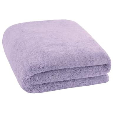 Cotton Paradise 100% Cotton 40x80 Oversized Bath Sheet, Extra Large Turkish Bath Towels for Bathroom, Lilac Bathsheet - Image 4