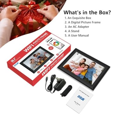 SSAWiFiFRAME Digital Picture Frame 10.1 inch Photo Frame with 50 Photos /200MB Video Sharing via Free APP 32 GB HD IPS Touchscreen, Gift for Grandparents, Parents (Birthday Christmas) - Image 8