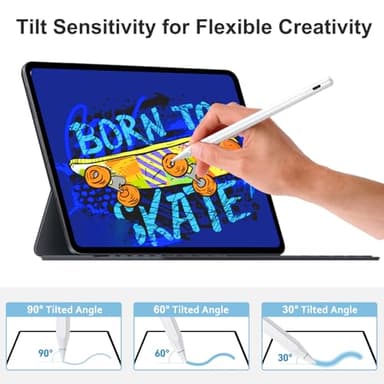 Stylus Pen for iPad Apple: Fast Charge for iPad Pencil Apple Pen with Palm Rejection Tilt Sensitivity - Pen for iPad 10/9/8/7/6, iPad Pro 12.9"/11"/13" M4, iPad Mini 6/5, iPad Air 5/4/3/11"-13" M2 - Image 5