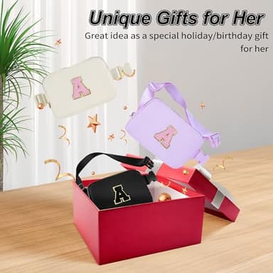 Uygafly Graduation Gifts for Teen Girls Kids,Teacher Appreciation Gifts,Gifts for Women,Thank You Gifts Ideas,Fanny Pack Crossbody Bag Cute Stuff | Lavender,A - Image 7