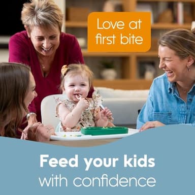 NumNum Baby Spoons Set, Feeding Littles x Silicone Pre-Spoon GOOtensils for Baby Led Weaning, Self-Feeding & Teething, First Stage Toddler Utensils for Ages 6+ Months, 3-Pack, BPA-Free (Neon) - Image 2