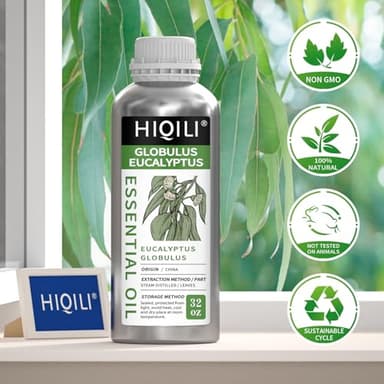 HIQILI Eucalyptus Essential Oil for Spray, Diffuser & Skin, 100% Pure Undiluted - 32 Fl Oz - Image 6
