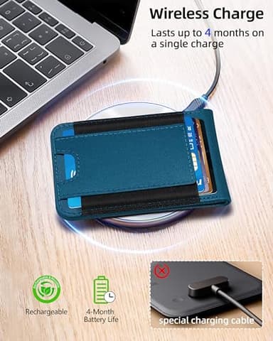 ExtreLife for Magsafe Wallet, Works with Apple Find My, Magnetic Wallet for iPhone 17/16/15/14/13/12 Series, 8-Card Holder, Adjustable Stand, RFID Blocking, Blue - Image 7