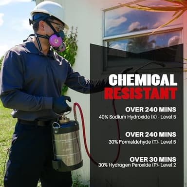 GRIPXX Herkules Grip Heavy Duty 8Mil Black Nitrile Gloves,3D Raised Diamond Texture-Latex & Powder-Free Industrial, Mechanic (200, Large) - Image 5