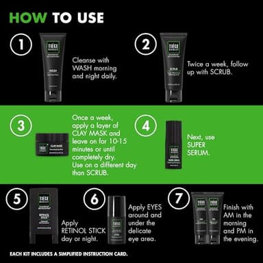 Tiege Hanley Men’s Skin Care Set 30 & 90 Days Routine (30 Day Routine - 8 Piece Set) - Image 5