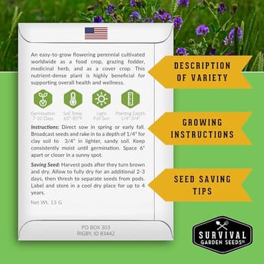 Ultimate Medicinal Herb Seeds Variety Pack – 36 Heirloom Varieties, 28,000+ Lavender, Calendula, Echinacea, Peppermint, Yarrow – Non-GMO Garden Kit by Survival Garden Seeds - Image 3