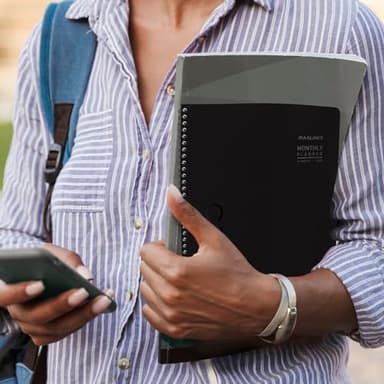 AT-A-GLANCE 2025 Planner, Monthly, 9" x 11", Large, Contemporary Lite, Black (7026XL0525) - Image 3