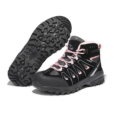 NORTIV 8 Women's Hiking Boots,Size 8.5W,Black/Pink,SNHB211W-W - Image 6