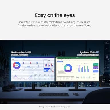 Samsung 27” (S40GD) Borderless Business Monitor with IPS Panel, 100Hz Refresh Rate, Eye Saver Mode, Ergonomic Design, Game Picture Mode, LS27D402GANXGO, 3 Yr Warranty - Image 7