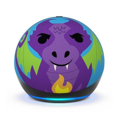 Amazon Echo Dot Kids with Alexa, Designed for kids, with parental controls, Includes 1 Year of Amazon Kids+, Dragon - Image 1