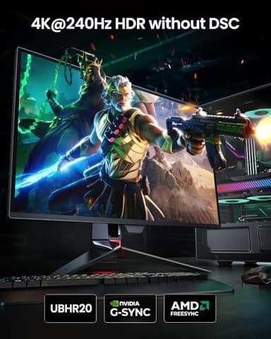 Silkland 80Gbps DisplayPort Cable 2.1 6.6FT/2M [VESA Certified], [8K@240Hz, 4K@540Hz 360Hz 240Hz] DP 2.1 Cable 16K, DP80 HDR DSC Display Port Cord Compatible FreeSync Gaming Monitor 5090 7900XTX,S1334 - Image 3