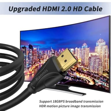 4K HDMI Cable 120ft, High Speed Hdmi Cables (HDMI2.0,18Gbps,1080P)-Ethernet Audio Return Video 4K HDMI Cable, Ultra High Speed Gold Plated Connectors, Compatible with Playstation Arc PS3 PS4 PC HDTV - Image 3