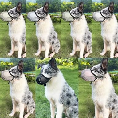 Diketone Large Dog Muzzle, Muzzle for Large Dogs to Prevent Eating/Chewing/Biting, Breathable Reflective Adjustable Medium Dog Accessories - Image 5