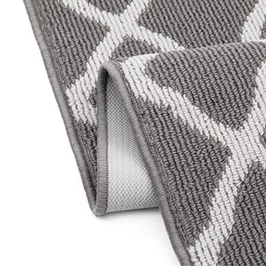 SHACOS Door Mats 20"x32" Indoor Washable Kitchen Entryway Rug Non Slip Absorbent Floor Mat for Home Entrance Garage, Light Gray - Image 8