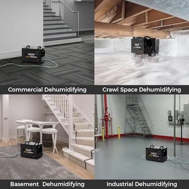 ALORAIR 120 PPD Commercial Dehumidifiers with Pump and Hose, Crawl Space Basement dehumidifier, Industry Water Damage Unit, Compact, Portable, Auto Defrost, Memory Starting - Image 7