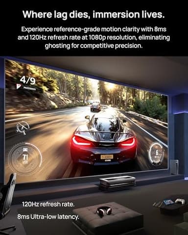 AWOL VISION LTV-2500 4K UHD Ultra Short Throw Triple Laser Projector with Dolby Vision & Atmos, Active 3D, 150", HDR10+, UST Laser TV Projector (Fire TV Stick 4K Max included) - Image 8