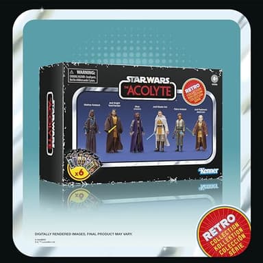 STAR WARS Retro Collection The Acolyte Multipack, 3.75 Inch Collectible Action Figure 6-Pack - Image 28