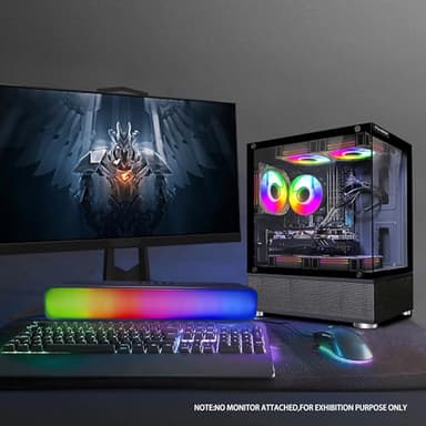 STGAubron Gaming PC Computer Desktop, Radeon RX 470 8G, Intel 10th Gen G5905 3.5GHz, 16GB DDR4 RAM, 512GB SSD, 600M WiFi, BT 5.0, RGB Fan x5, Windows 11 Home - Image 5