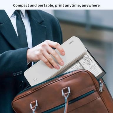 JADENS Portable Printers Wireless for Travel, Thermal Inkless Printer, Support 8.5" X 11" Thermal Paper, Compatible with iOS, Android & Laptop - Image 8