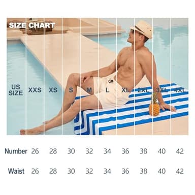 BRISIRA Mens Swim Trunks Swim Shorts Quick Dry 5 inch Inseam Beach Shorts with Compression Liner and Zipper Pocket - Image 6