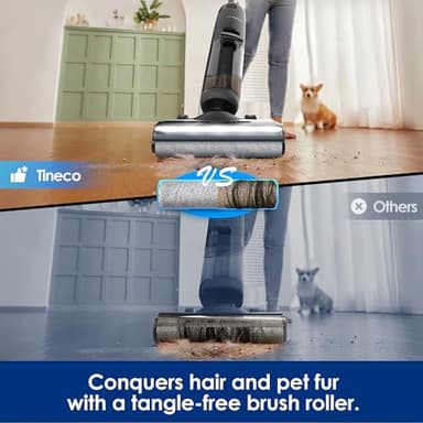 Tineco Floor ONE S7 PRO Cordless Wet Dry Vacuum Cleaner, Smart Floor Cleaner Mop for Hard Floors, Long Run Time, Dual-Sided Edge Cleaning, Self-Cleaning, Centrifugal Drying Process - Image 8