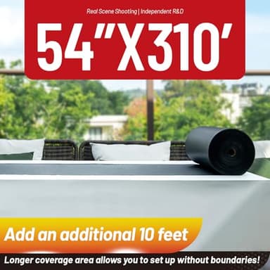 Plastic Tablecloth Roll, 310 Ft x 54 In Plastic Table Cloth Disposable Black Tablecloth Roll Premium PEVA Waterproof Black Table Cover Rolls with Cutter for Banquets, Festivals, Parties, Birthdays - Image 3