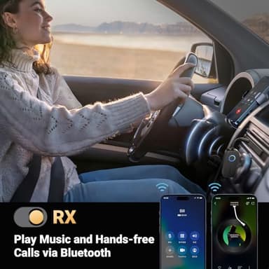 UGREEN Airplane Bluetooth Transmitter Receiver for 2 Airpods or Headphones, Airplane Travel Essentials 2-in-1 Wireless Bluetooth Adapter-Use with Any 3.5MM Jack on Flight, TV, Car Stereo, Treadmill - Image 6