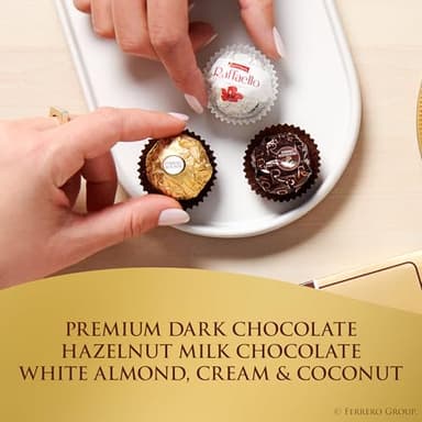 Ferrero Collection, 24 Count, Premium Gourmet Assorted Hazelnut Milk Chocolate, Dark Chocolate and Coconut, 9.1 oz - Image 4