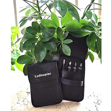 LUDOUPIER [4+1 Pieces] Tweezers Set with Travel Case, Great Precision Upgrade Professional Anti-rust Alloy Tweezers for Women & Men Multi-purpose as Eyebrows Facial Hair Ingrown Hair Removal - Image 8