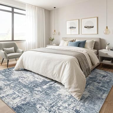 10X12 Area Rug Living Room: Washable Large Abstract Soft Rugs Stain Resistant Indoor Non-Slip Carpet for Men Modern Home Enthusiasts Aged 25-45 - High Traffic Areas - Bedroom Office Playroom - Image 4