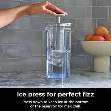 Ninja Thirsti Max Custom Hydration System, Soda Maker, Sparkling Water Maker, Custom Still & Sparkling Drinks, Compact Design, With 60L CO₂ Cylinder & Flavored Water Drops, Silver WC2002 - Image 8