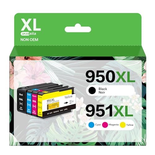 DAM aila 950XL 951XL Combo Compatible for HP 950 XL 951 XL Ink Cartridge Replacement for HP OfficeJet Pro 8600 8610 8620 8100 8630 8660 8640 8615 76DW 251DW (1 Black, 1 Cyan, 1 Magenta, 1 Yellow) - Image 1