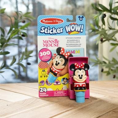 Melissa & Doug Sticker Wow!™ 24-Page Activity Pad and Sticker Stamper, 300 Stickers, Arts and Crafts Fidget Toy Collectible Character – Disney Minnie Mouse - for Kids Ages 3+ - FSC Certified - Image 9