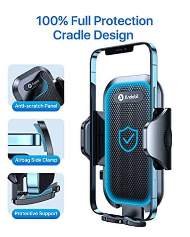 andobil 2025 Upgraded Car Phone Holder Mount for Vent, Military Sturdy Metal Clip Air Vent Phone Holder for Your Car Easy Used Cell Phone Car Mount for iPhone 17 Pro Max 15 14 13 Samsung S25 S24 - Image 3