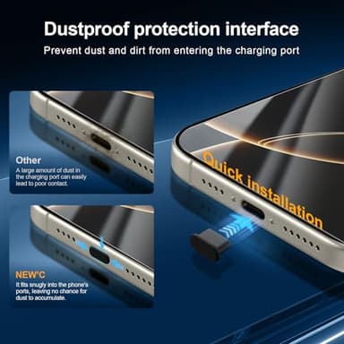 NEW'C 3X for iPhone 16 Pro Screen Protector (6.3 inches)+ 3X Camera Lens Protector, Sensor Protection, Case Friendly Tempered Glass Film + Dust Plug- Easy Installation Tool Include - Image 5