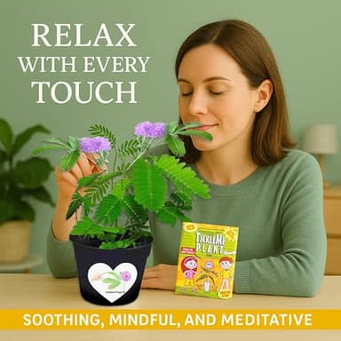 TickleMe Plant Seeds for Indoor Planting (2-Pack) – Interactive Party Favor | Leaves Close When Touched, Reopen in Minutes – Easy Indoor House Plant Seeds, Can Flower, Includes 10 Fun Activities - Image 7