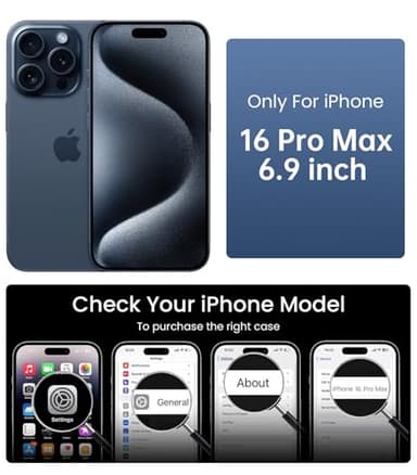 Mkeke for iPhone 16 Pro Max Case Magnetic Clear, Compatible with MagSafe, Military-Grade Protection, Phone Bumper for Apple 6.9 inch 2024 - Image 2