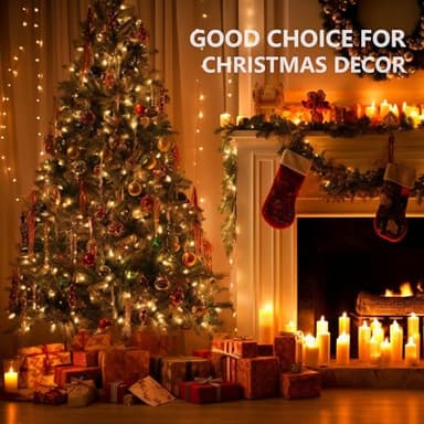 Dazzle Bright Outdoor Christmas String Lights, 1000 LED 328 FT Plug in Fairy Light with Remote Control 8 Modes & Timer, Waterproof Decoration for Home Garden Yard Xmas Wedding, Warm White - Image 3