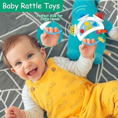 Baby Montessori Sensory Learning Toys with Sounds - Infant Toddlers Travel Activities Musical Teething Toys for Babies 0 3 6 9 12 18 Months - Newborn Shower Gifts for 1 2 3 Year Old Boys Girls - Image 6