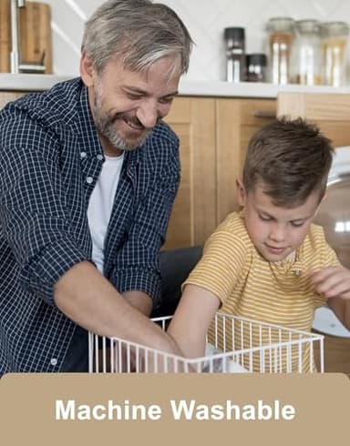 VeraCosy Men's Moccasin Slippers Comfy Soft Durable Slip-on Indoor Memory Foam House Shoes Matt Black,9-10 US - Image 8