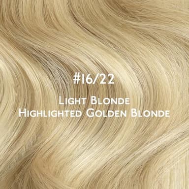 WENNALIFE Invisi Edge Tape in Hair Extensions Human Hair, 18 Inch 50g 20pcs Light Blonde Highlighted Golden Blonde Invisible Luxury Remy Hair Extensions Natural Seamless Injected Tape Ins Straight - Image 9